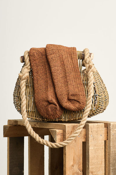 Cinnamon Brown hiking sock