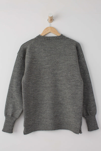 Fisherman's jumper in a medium grey