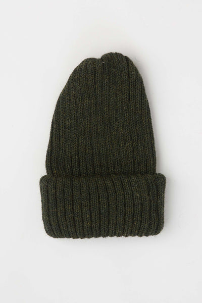 Loden Green Knitted Beanie