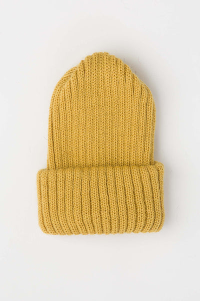 Mustard Yellow Knitted Beanie