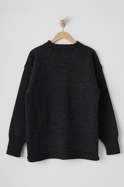 Dark Grey Rocquaine Guernsey Jumper