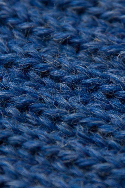 Indigo Blue Knitted Scarf