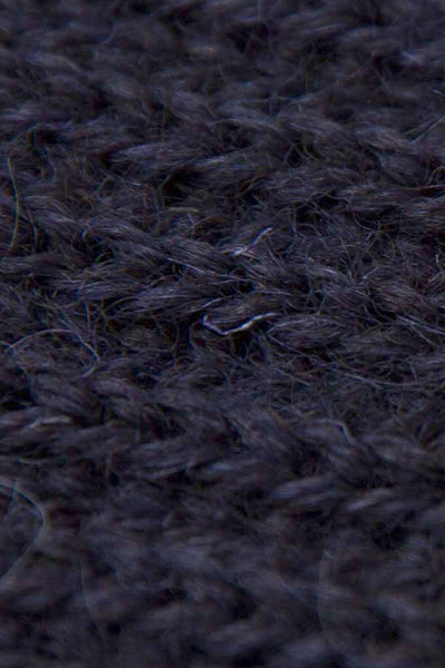 Rolled up Navy Knitted Scarf