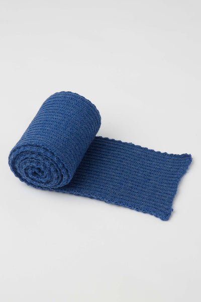 Indigo Blue Knitted Scarf