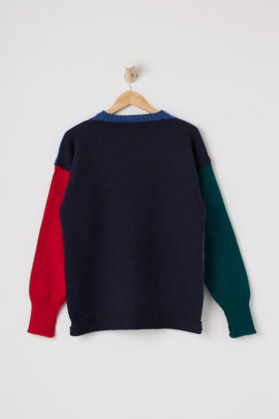 Block Colour Traditional Guernsey Jumper