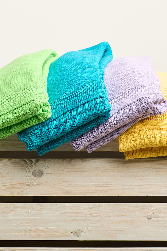 Buttercup Yellow Cotton Cropped Guernsey Jumper