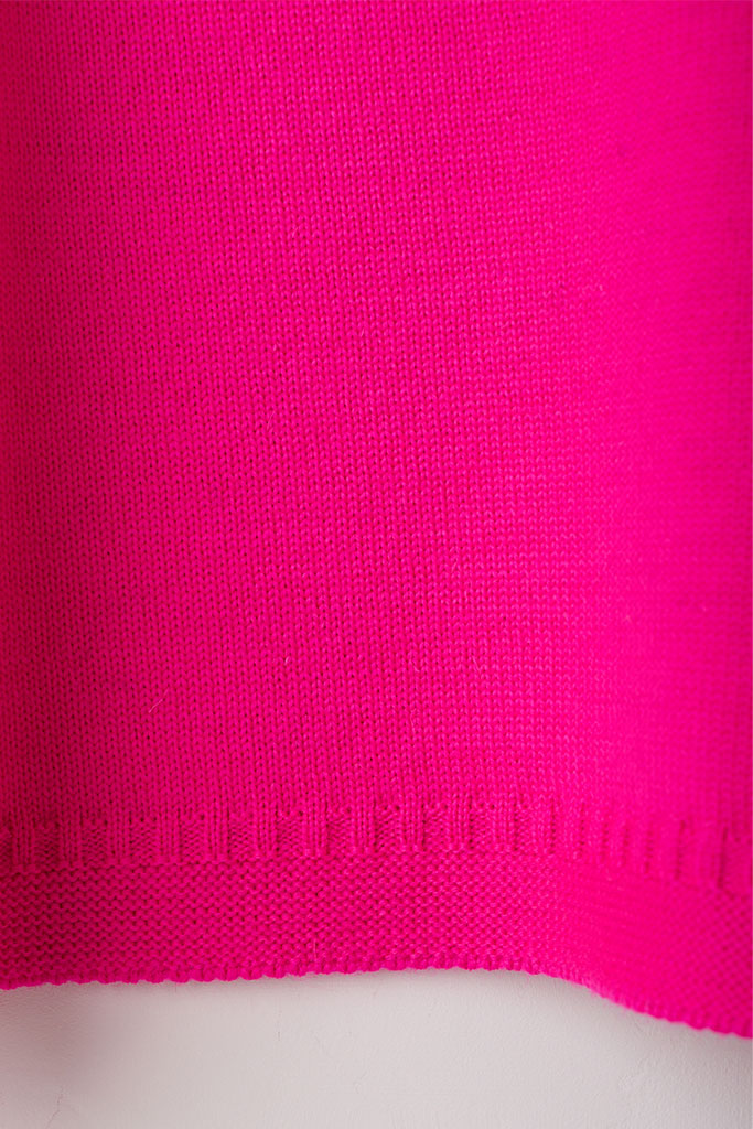 Pink off shoulder Guernsey Jumper