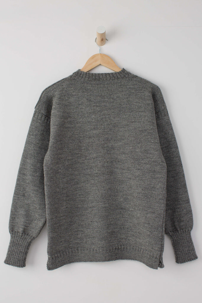 送料無料 通販 激安 Traditional Grey Mid Guernsey Guernsey Tricoteur Le - Jumper ニット/セーター