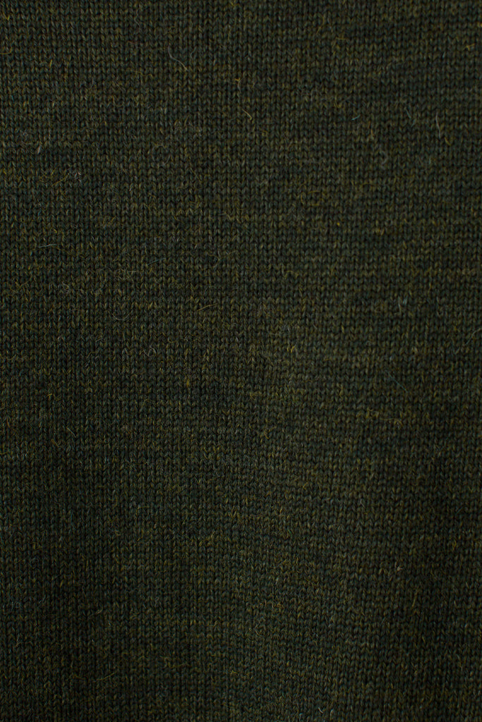 Military Green Rocquaine Guernsey Jumper