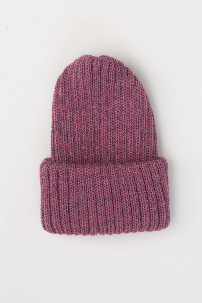Lupin Pink Knitted Beanie