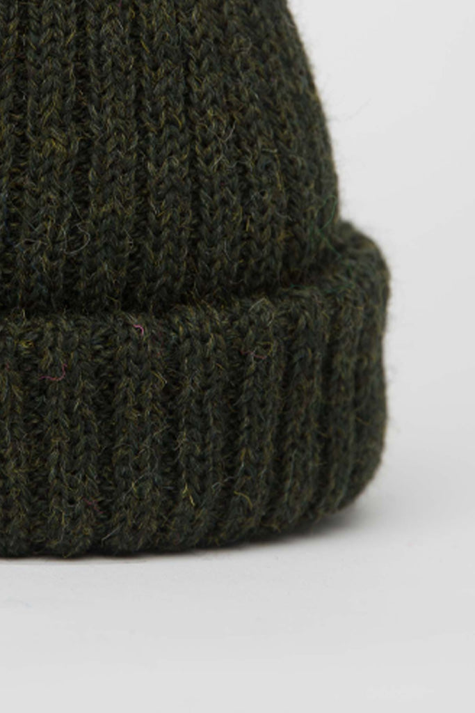 Military Green Dobbo (short knitted beanie)