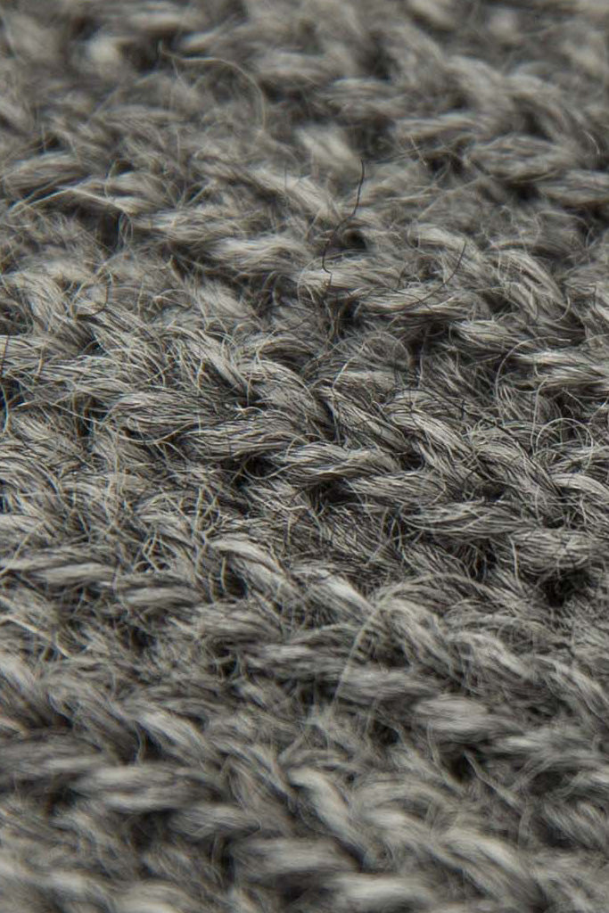 Mid Grey Knitted Scarf