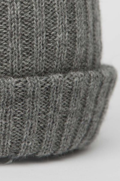 Mid Grey Knitted Beanie